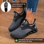Orthopedic Knit Safety Sneakers - Steel Toe & Blade Sole Protectionn