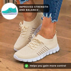 Orthopedic Knit Sneakers - Breathable Mesh Design & Slip-On Comfort