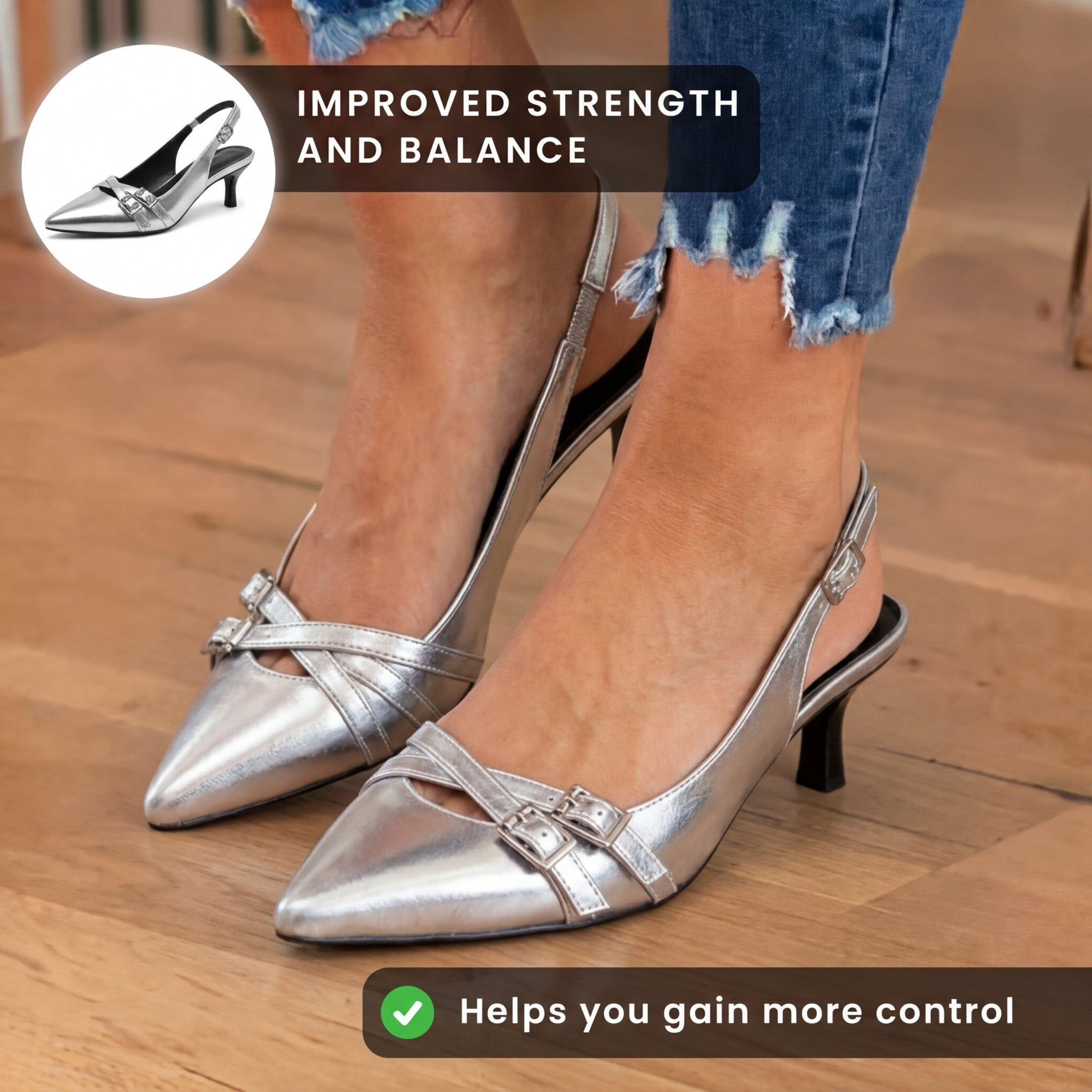 Chic Orthopedic Heels with Unique Design
