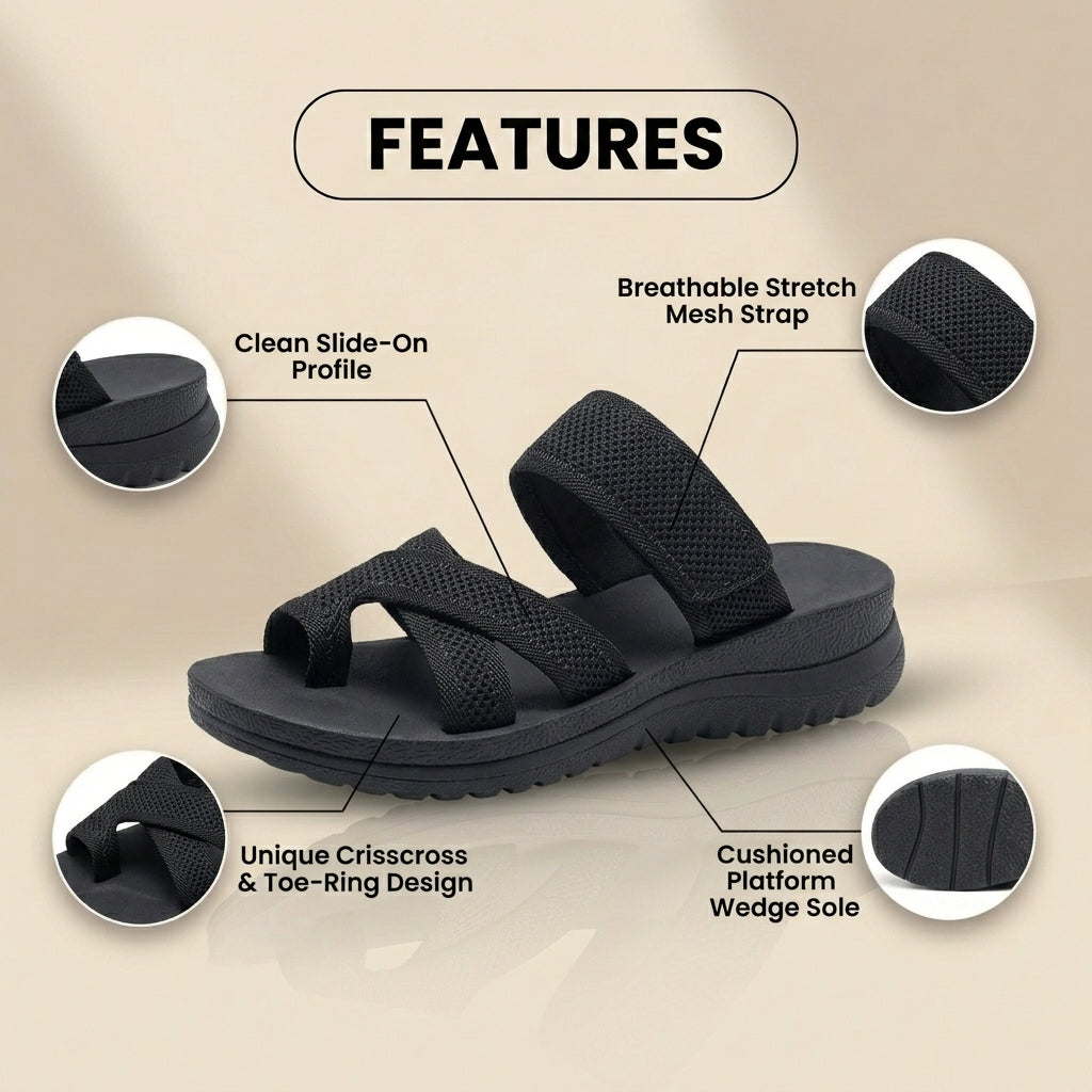 Vintage Inspired Orthopedic Slippers