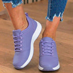Orthopedic Synthetic Athletic Sneakers - Wide Toe Box & Rubber Sole
