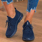 Orthopedic Knit Athletic Sneakers - Sock-Fit Construction & Textured Sole