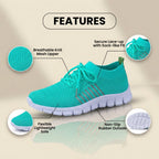 Orthopedic Knit Sneakers - Breathable Mesh Design & Slip-On Comfort