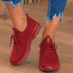Orthopedic Knit Athletic Sneakers - Sock-Fit Construction & Textured Sole