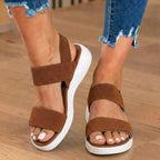 Orthopedic Mesh Sport Rocker Sandals - Slip-On Elastic Straps