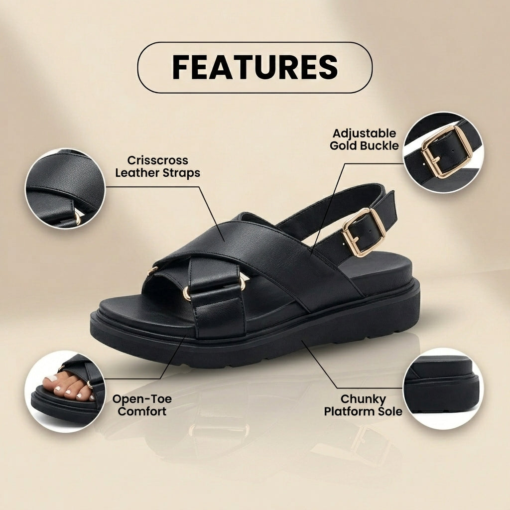 Vintage Inspired Orthopedic Sandals