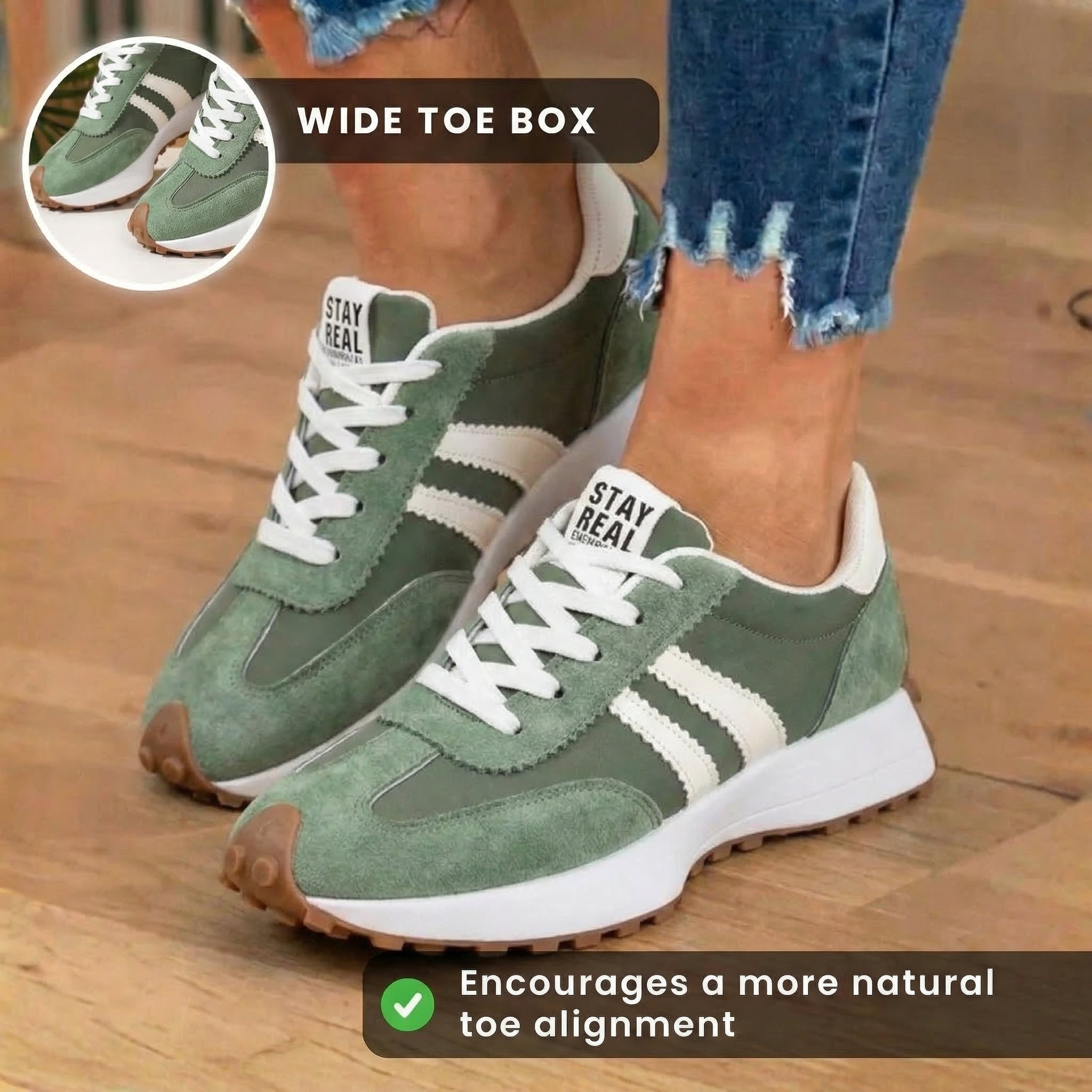 Classic Orthopedic Sneakers with Timeless Style