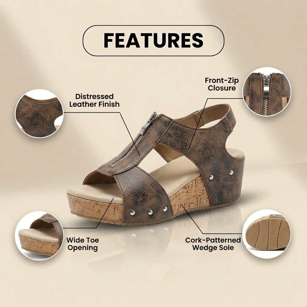 Vintage Inspired Orthopedic Sandals