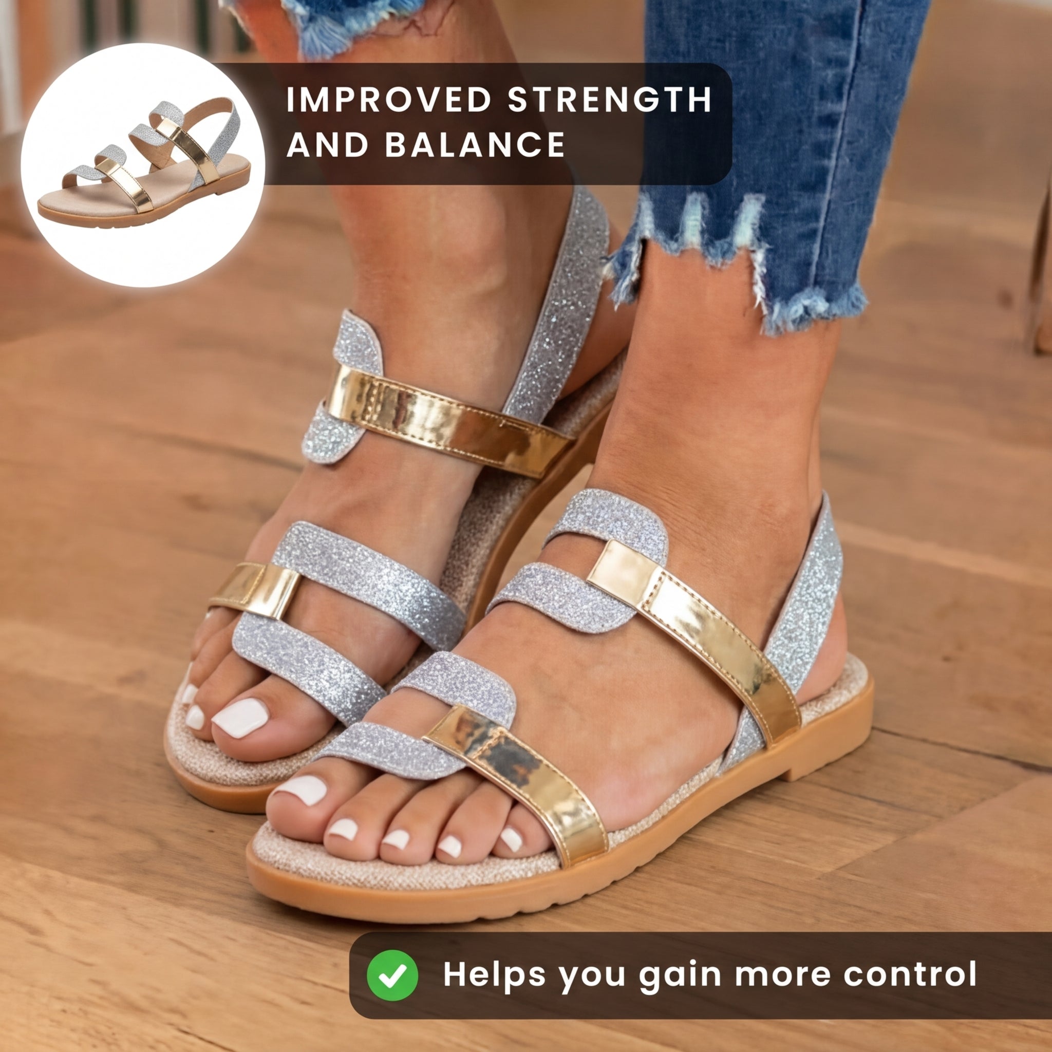 Graceful Orthopedic Sandals for Modern Look