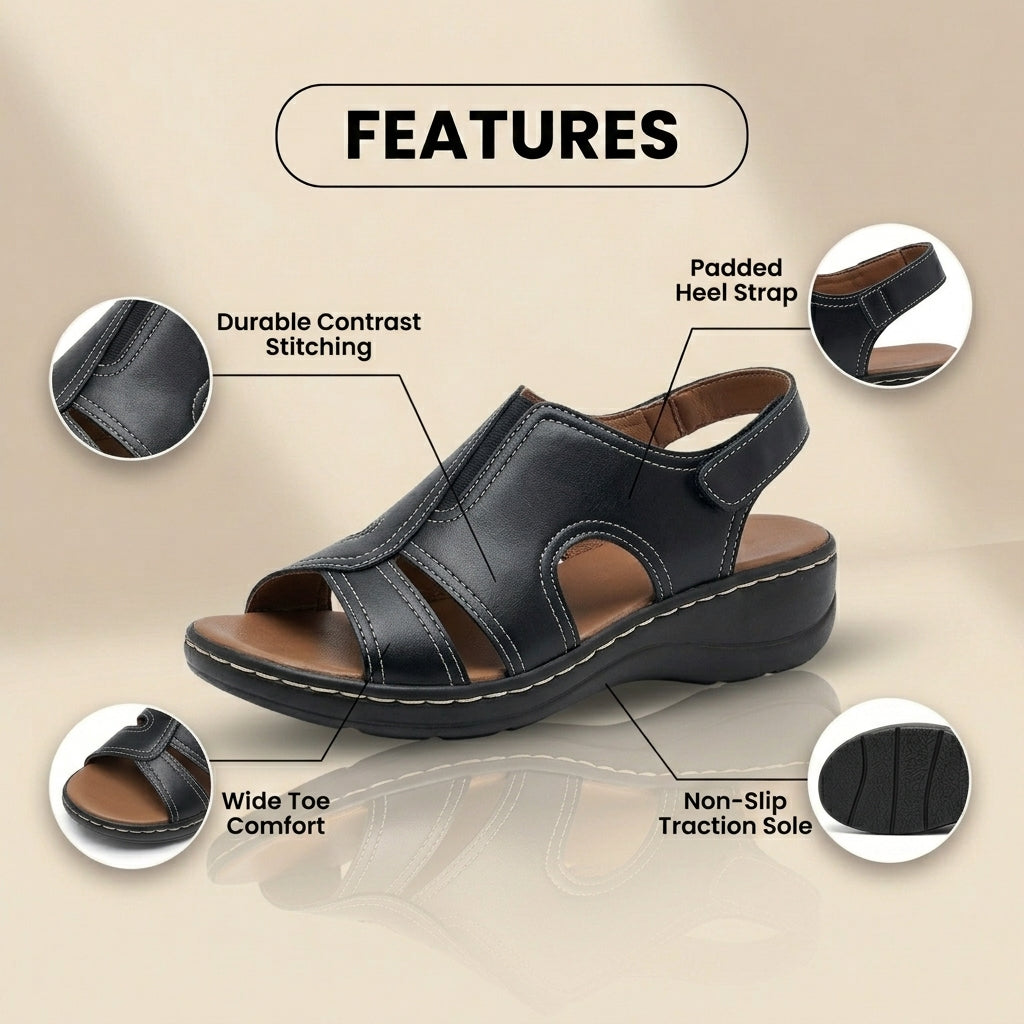 Vintage Inspired Orthopedic Sandals