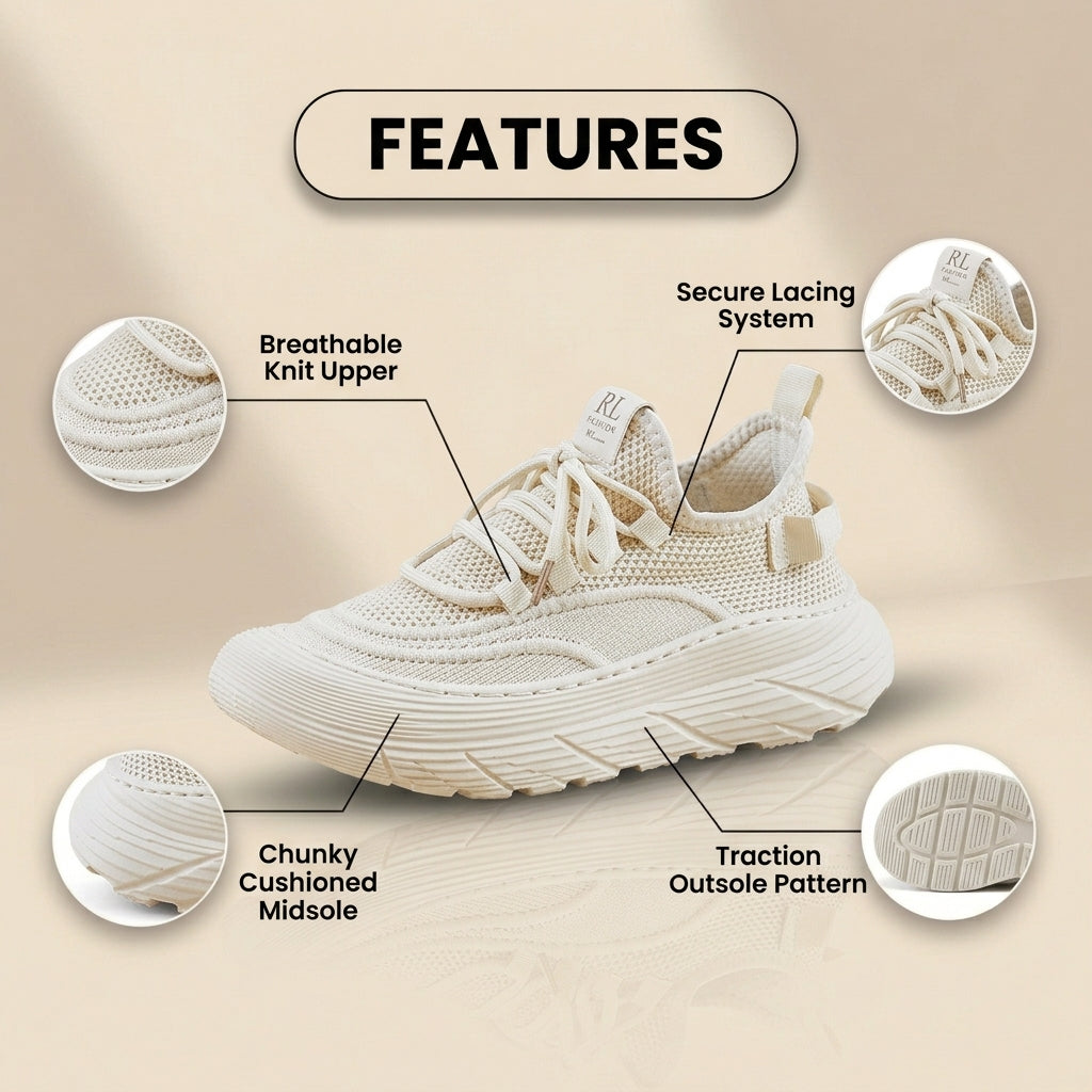 Chic Orthopedic Sneakers with Unique Design